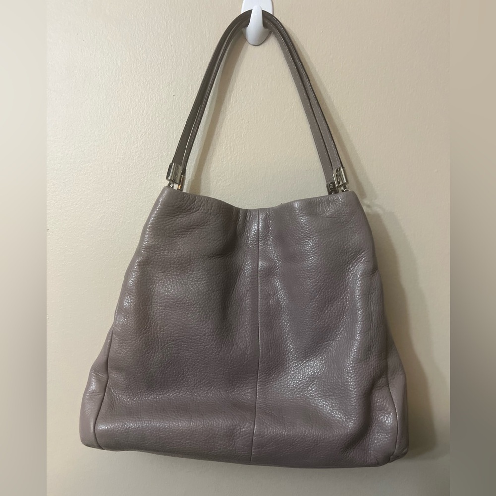 Coach Gray Leather Hobo Bag with Slouchy Silhouette#26224 - Picture 11 of 15